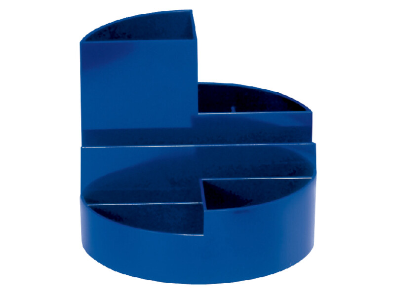 Pennenkoker MAUL roundbox 7 vakken Ø14x12.5cm blauw 1