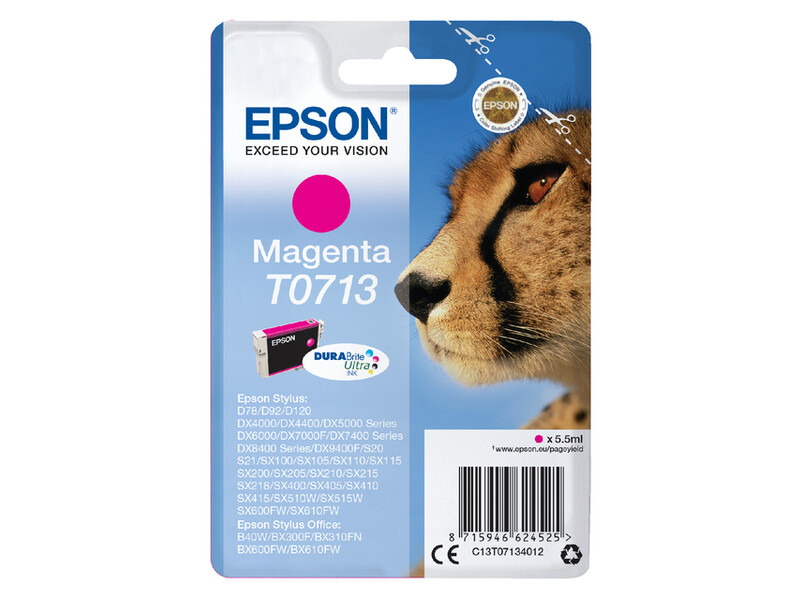 Inktcartridge Epson T0713 rood 1