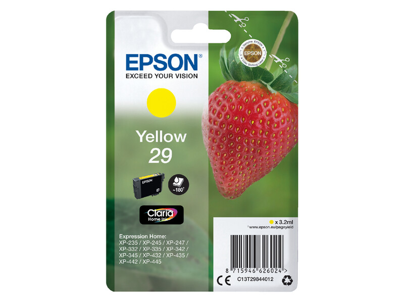 Inktcartridge Epson 29 T2984 geel 1