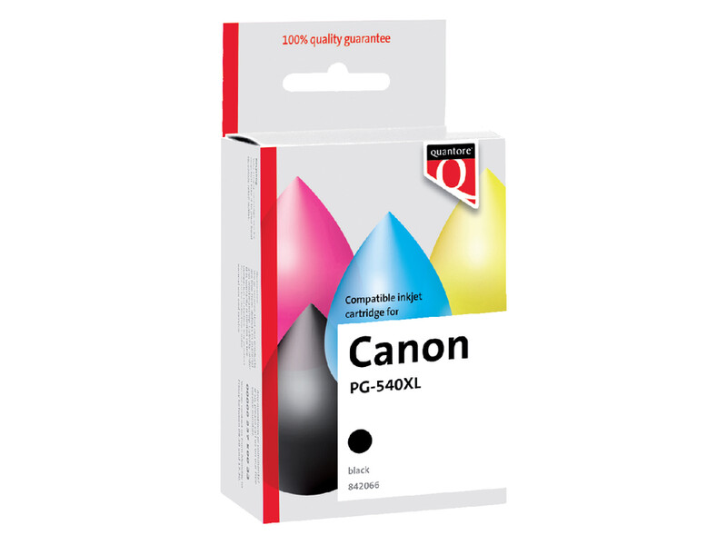 Inktcartridge Quantore alternatief tbv Canon PG-540XL zwart HC 3