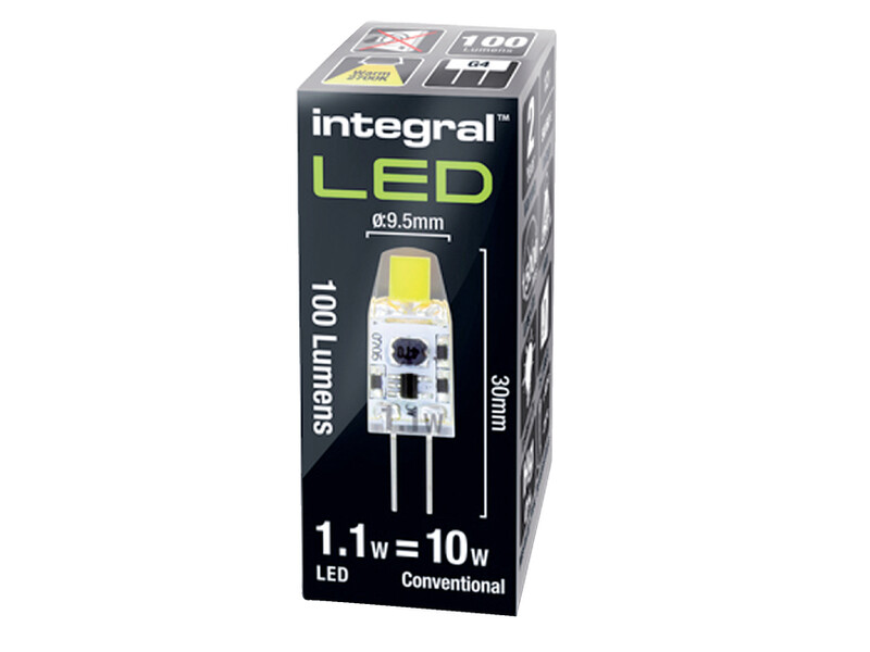 Ledlamp Integral GU4 2700K warm wit 1.1W 100lumen 1