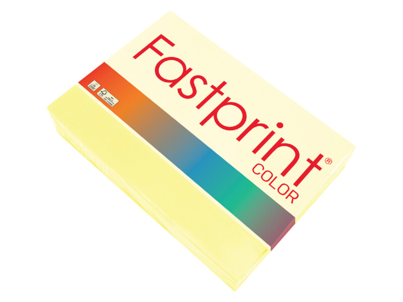 Kopieerpapier Fastprint A4 80gr kanariegeel 500vel 1