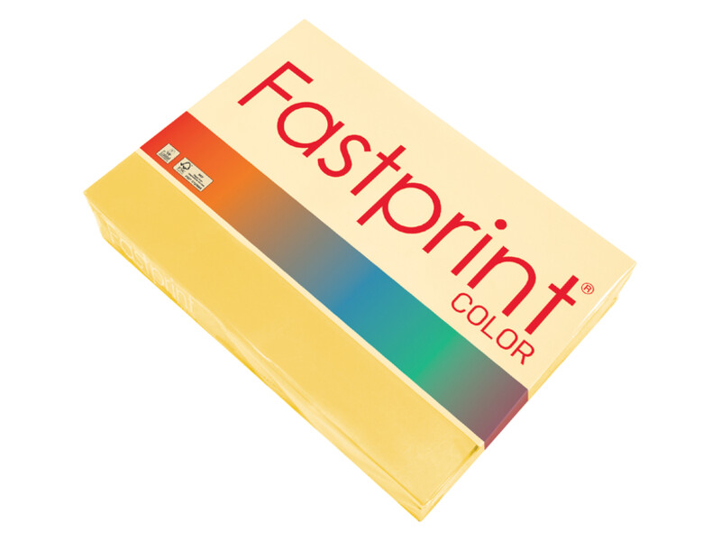 Kopieerpapier Fastprint A4 120gr diepgeel 250vel 1