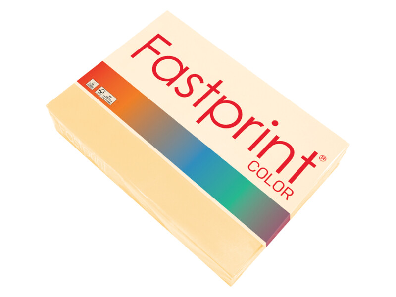 Kopieerpapier Fastprint A4 80gr donkerchamois 500vel 1