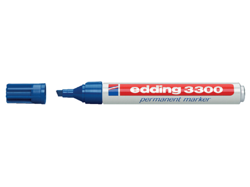 Viltstift edding 3300 schuin  blauw 1-5mm 1