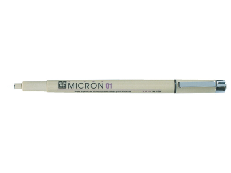 Fineliner Sakura pigma micron zwart 0.25mm 1