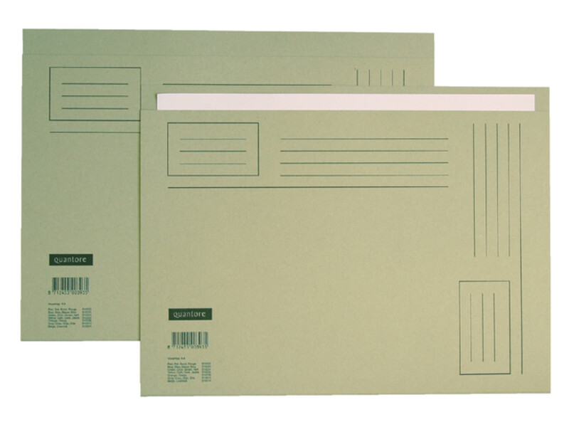 Vouwmap Quantore Folio ongelijke zijde 230gr grijs 1