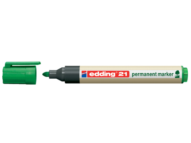 Viltstift edding 21 Eco rond groen 1.5-3mm 1