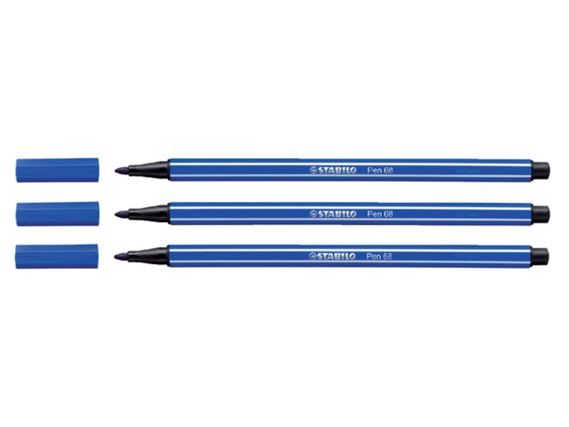 Viltstift STABILO Pen 68/32 medium donkerblauw 1