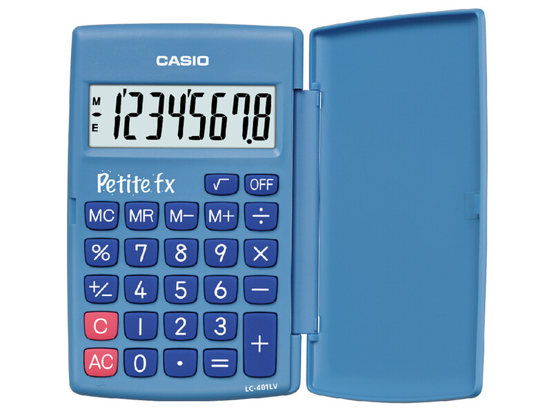 Rekenmachine Casio basisschool blauw 1