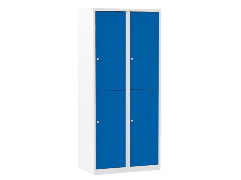 Lockerkast Ceha Multi-Color Glad 4-deurs 800mm Blauw 1