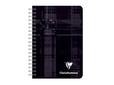 Notitieboek Clairefontaine 95x140mm spiraal lijn assorti 3