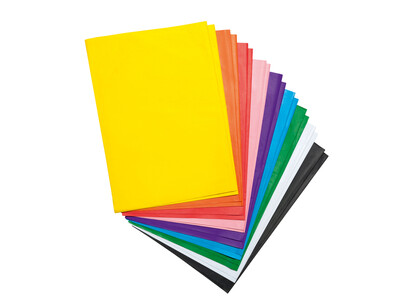Transparant papier Folia 70x100cm 42gr assorti kleuren 2