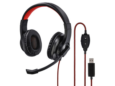 Hoofdtelefoon Hama HS-USB400 over-ear zwart 1