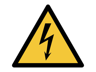 Pictogram Tarifold waarschuwing elektrische spanning 200x176mm 1