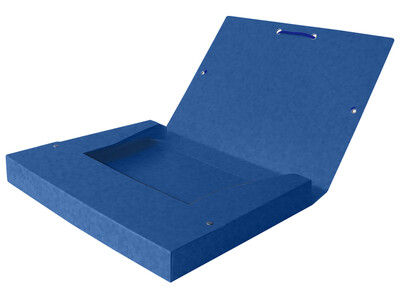 Elastobox Oxford Top File+ A4 40mm blauw 2