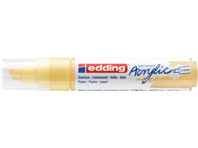 Acrylmarker edding e-5000 breed  pastel geel 2