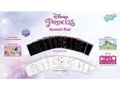 Knutselset Totum Disney Princess scratchbook 5
