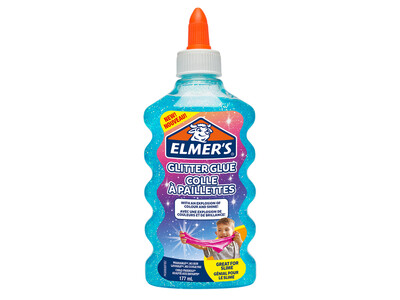 Kinderlijm Elmer's glitter roze/ paars/ blauw assorti 3
