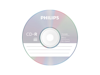 CD-R Philips 80Min 700MB 52x SP (100) 2