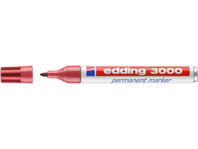 Viltstift edding 3000 rond karmijnrood 1.5-3mm 1