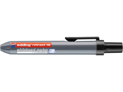 Viltstift edding 12 whiteboard drukknop rond 1.5-3mm zwart 2