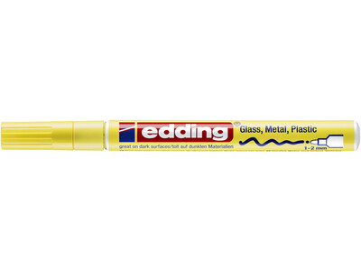 Viltstift Edding 751 lakmarker rond pastel geel 1-2mm 2
