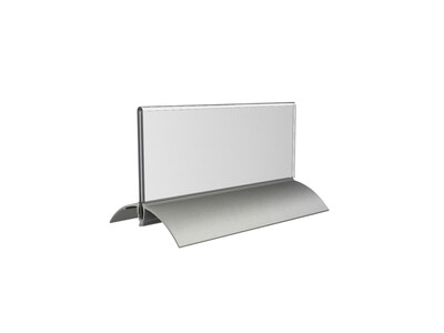 Tafelnaambord Europel 61x150mm acryl aluminium 2st 3