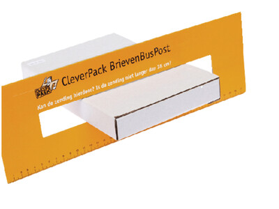 Brievenbusbox CleverPack A5 230x160x26mm karton wit 5 stuks 3