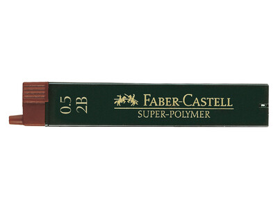 Potloodstift Faber-Castell 0.5mm 2B 12stuks 1