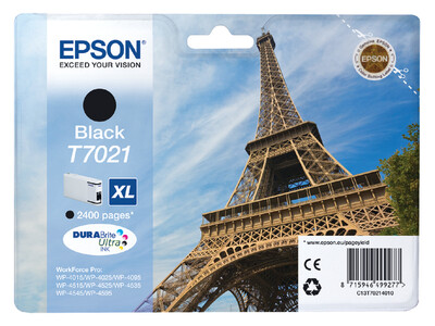 Inktcartridge Epson T7021 zwart HC 1