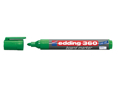 Viltstift edding 360 whiteboard rond groen 3mm 1