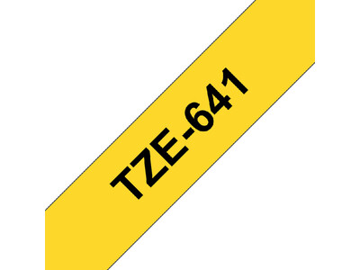 Labeltape Brother P-touch TZE-641 18mm zwart op geel 2
