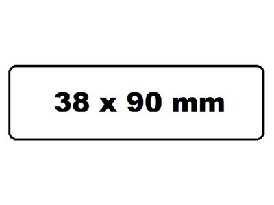 Labeletiket Quantore DK-11208 38x90mm adres wit 2