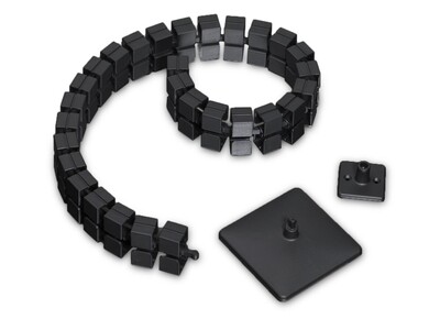 Kabelslang Zwart Rechthoekig Lengte 1089mm 33 Segmenten Incl. 2 magneten Excl. Voet en Tafelblad 1