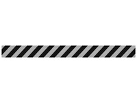 Vloersticker OPUS 2 rechte lijn lichtgrijs/zwart