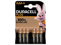 Batterij Duracell Plus 6xAAA