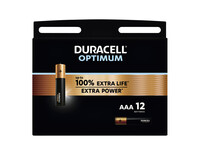 Batterij Duracell Optimum 100% 12xAAA