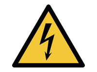 Pictogram Tarifold waarschuwing elektrische spanning 150x133mm