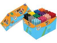 Kleurstift BicKids Visacolor XL Ecolutions Schoolbox 144 stuks assorti