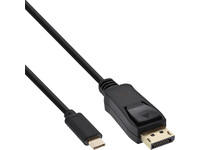 Kabel inLine USB-C Displayport 3.1 4K M/M 2 meter zwart