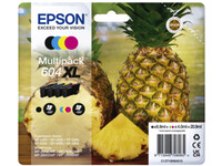 Inktcartridge Epson 604XL T10H64 zwart + 3 kleuren