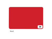 Fotokarton Folia 2-zijdig 50x70cm 300gr nr20 rood