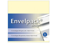 Envelop Papyrus Envelpack Design C6 114x162mm ivoor 894400