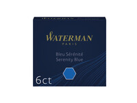 Inktpatroon Waterman internationaal Florida blauw pak à 6 stuks