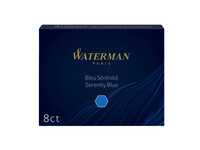 Inktpatroon Waterman nr 23 lang blauw pak à 8 stuks