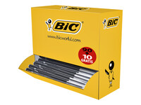 Balpen Bic M10 medium zwart doos à 90+10 gratis