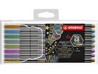 Viltstift STABILO Pen 6808/8-11 metallic etui à 8 kleuren