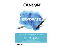 Aquarelblok Canson Graduate A3 250gr 20vel
