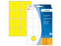 Etiket HERMA 2451 25x40mm geel 512 stuks
